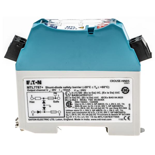 MTL7787+ New MTL 2-Channel Safety Barrier with 4-20 mA Analog Output